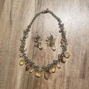 Beaded Necklace & Earring Set